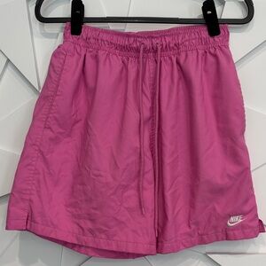 Nike Bright Magenta Swim Trunks with Drawstring